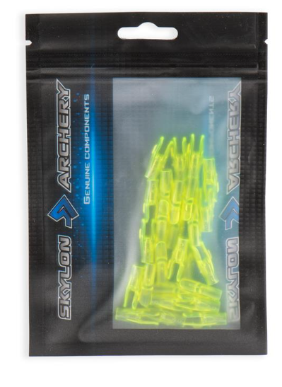 SKYLON Pin Nocks Compound Large/Small Fluorescent/Solid Colors 25PK